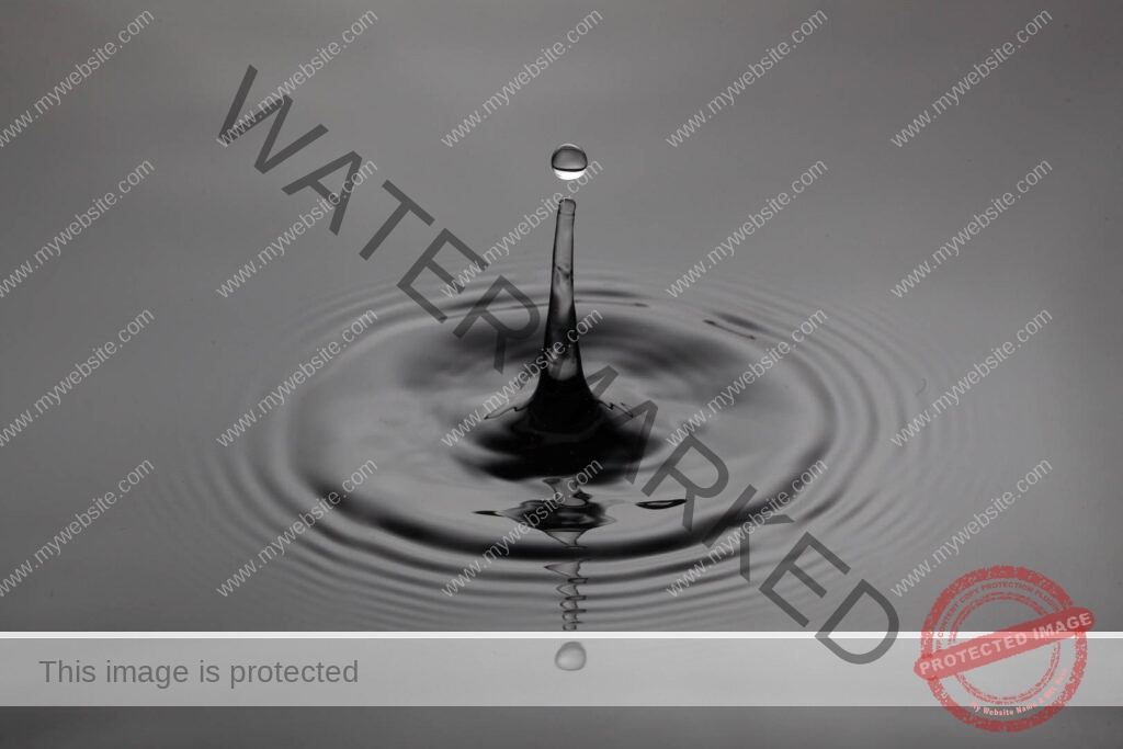 Waterdrop in Black & White