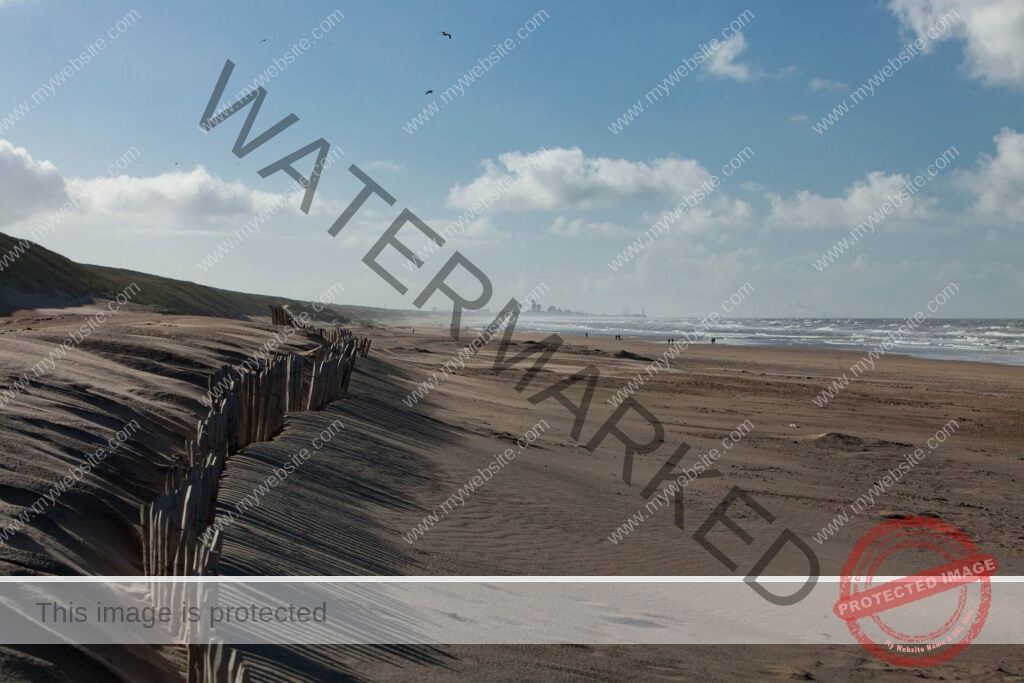 Scheveningen vanaf Katwijk aan Zee