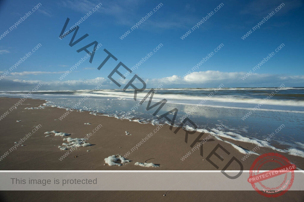 Afscheid van een mooi strand