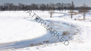 Nederlands landschap in de sneeuw ; Dutch landscape in the snow